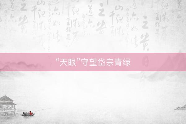 “天眼”守望岱宗青绿