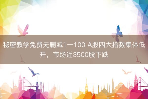秘密教学免费无删减1一100 A股四大指数集体低开，市场近3500股下跌
