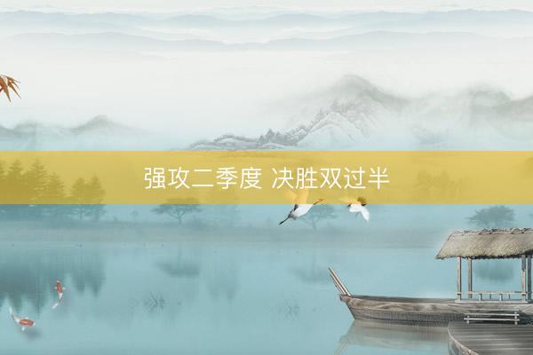 强攻二季度 决胜双过半
