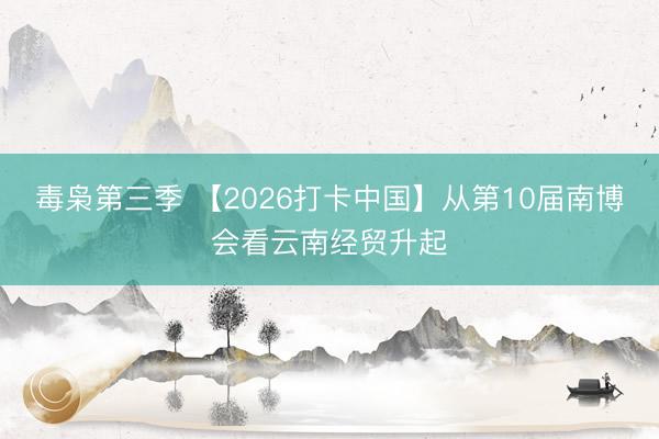 毒枭第三季 【2026打卡中国】从第10届南博会看云南经贸升起